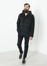 Load image into Gallery viewer, Double Breasted Hoodie in Forest Plaid
