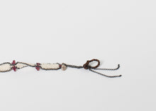 Load image into Gallery viewer, Garnet Bracelet in Frothy Pearl